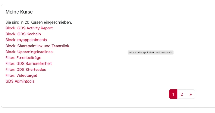 meine Kurse